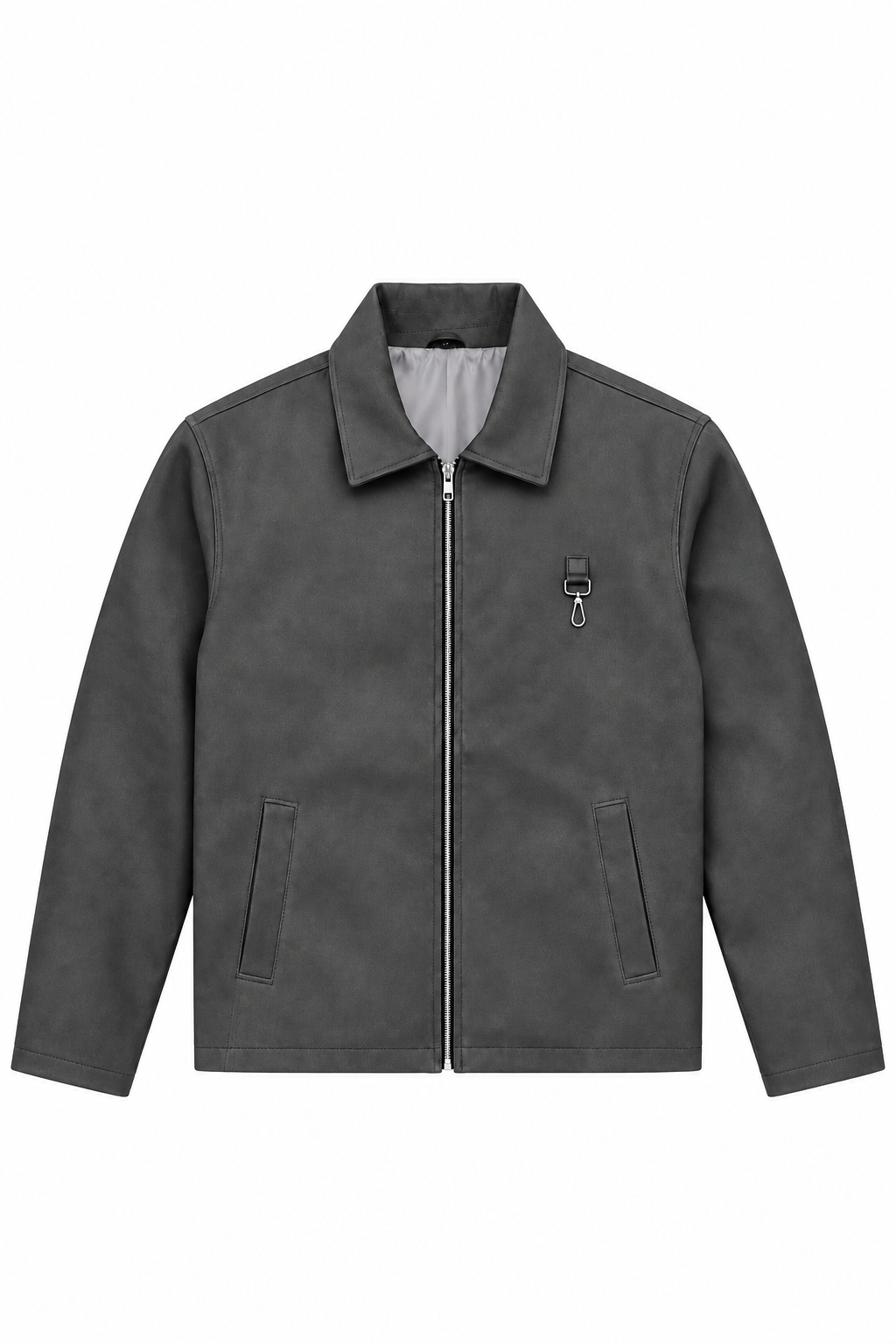 GREY SUEDE JACKET