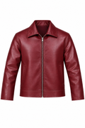 Premium Burgundy Leather Jacket