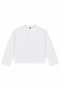 WHITE HENLEY WAFFLE
