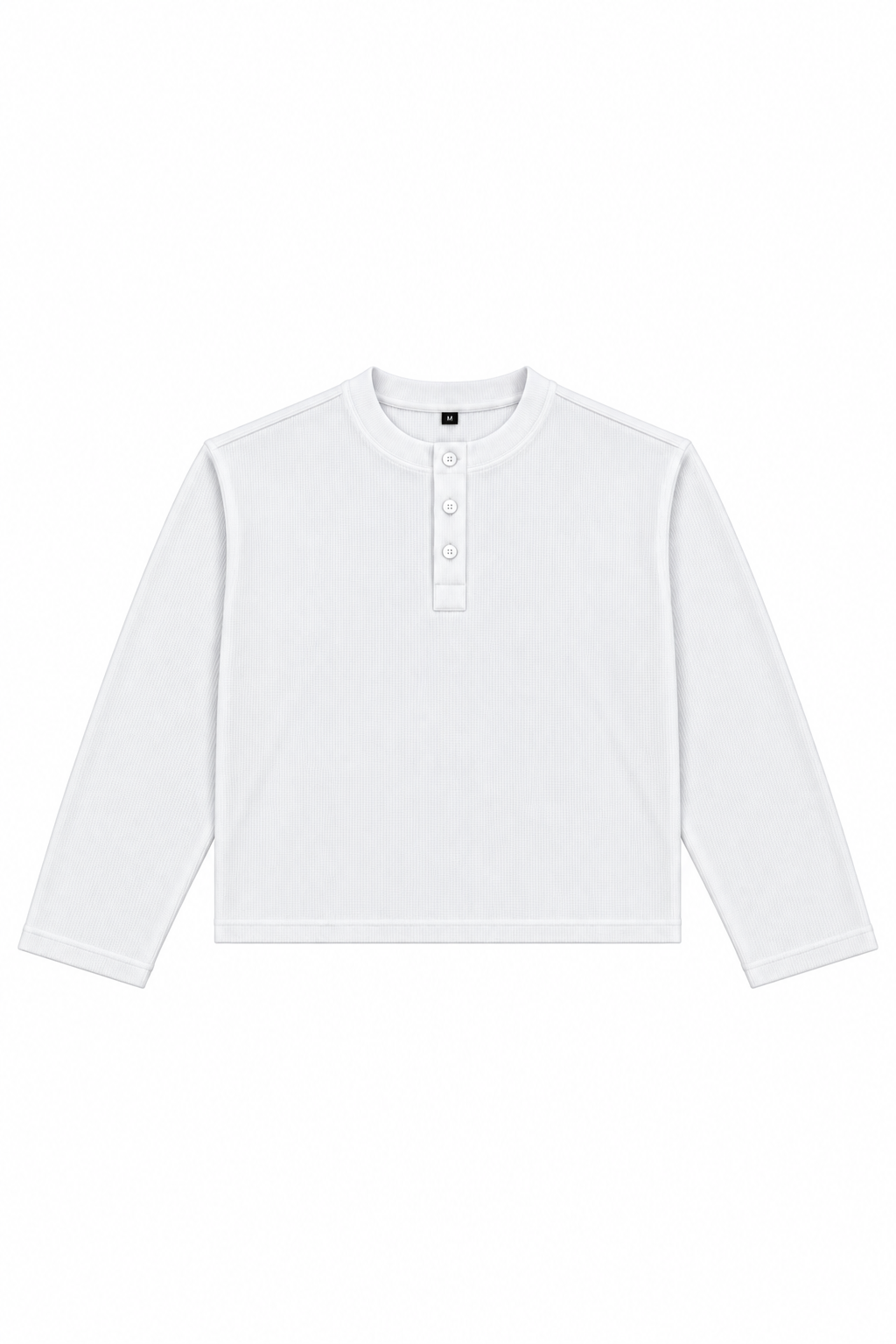 WHITE HENLEY WAFFLE